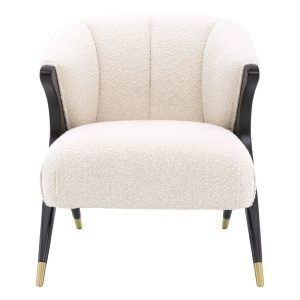 Scaun LUX design modern Pavone boucle cream - Img 2