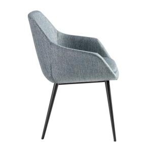 Scaun modern design italian tesatura Gri Albastrui - Img 3