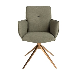 Scaun modern pivotant Olive green - Img 5