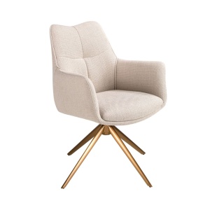 Scaun modern pivotant tesatura Crem