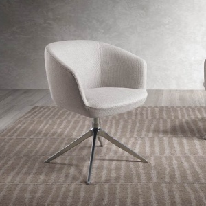 Scaun pivotant design modern Gris claro