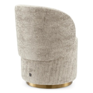 Scaun pivotant modern design LUX Chair Greer, Creststone beige - Img 4