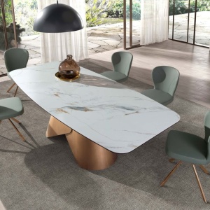 Scaun pivotant piele sintetica verde deschis Chair - Img 9