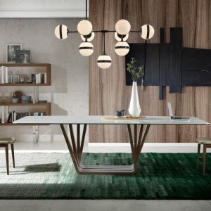 Scaun tapitat design italian Crown AC-DC771E - Img 9