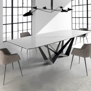 Scaun tapitat design italian Tomika AC-A116 - Img 10