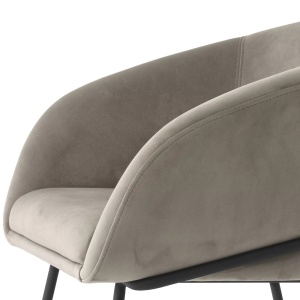 Scaun tapitat design LUX Campus, savona greige 116370 HZ - Img 4