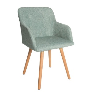 Set 2 scaune cu brate design nordic Scandinavia verde A-36827 VC