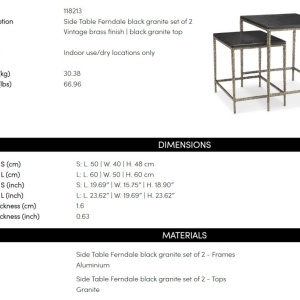 Set de 2 masute design LUX realizate manual Ferndale - Img 6