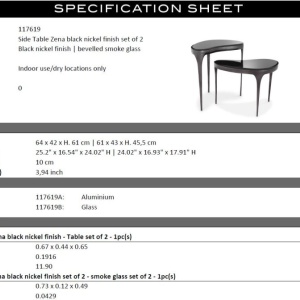 Set de 2 masute design LUX Zena - Img 5