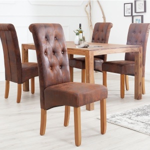 Set de 2 scaune design clasic Valentino whisky-maroniu A-37292 VC - Img 2