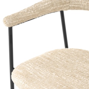 Set de 2 scaune design LUX Julio, Boucle sonata cream - Img 4