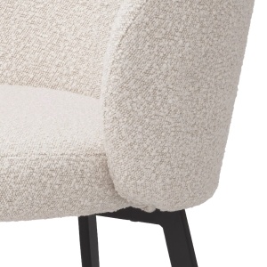 Set de 2 scaune design LUX Lloyd, boucle crem - Img 2