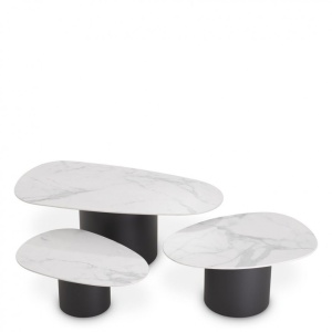 Set de 3 masute de cafea design modern LUX Zane 115560 HZ
