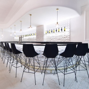 Set de 4 scaune de bar de exterior / interior design modern premium FAZ CHAIR 54162 - Img 2