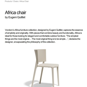 Set de 4 Scaune moderne de exterior / interior design premium AFRICA 65036 Vondom - Img 7