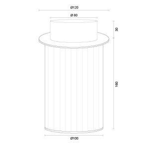 Spot aplicat cu protectie IP44 NORFOLK 8774 auriu - Img 8