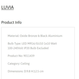 Spot aplicat design decorativ LUVIA, NVL-9011439 - Img 7