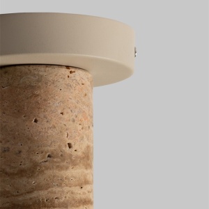 Spot aplicat din travertin Tivoli sand 248561 universul-luminii.ro