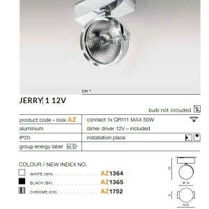 Spot aplicat directionabil JERRY 1 12V crom ZZ AZ1752 - Img 2