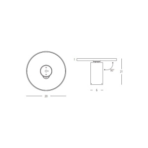 Spot aplicat LED 12W, directionabil, auriu - Img 5