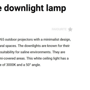 Spot aplicat LED 3000K IP65 PUK 58 alb - Img 3