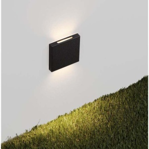 Spot aplicat perete exterior LED 3000K IP65 GOZ negru