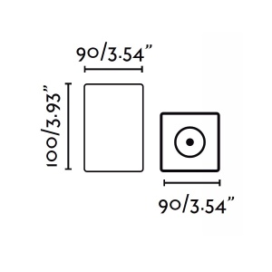 Spot aplicat / Plafoniera LED de exterior moderna IP54 TAMI gri inchis 175991 universul-luminii.ro