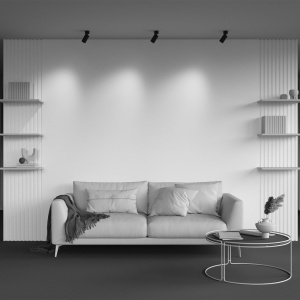 Spot aplicat stil minimalist Calipso negru 164241 universul-luminii.ro