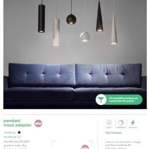 Spot directionabil pentru sina Track Project Collection, Libra negru 211301 universul-luminii.ro