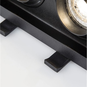 Spot dublu incastrabil tavan fals / plafon CEDI negru 85511 universul-luminii.ro