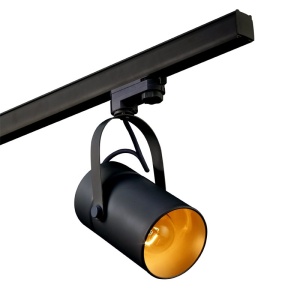 Spot E27, Accesoriu pentru sina trifazata Mantra ARUBA negru