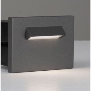 Spot incastrabil exterior LED 3000K, IP65 RECTO gri inchis - Img 6