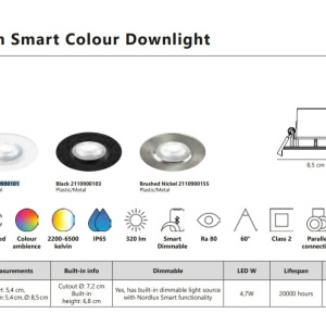 Spot incastrabil LED RGB CCT, IP65 Don Smart Color negru 221061 universul-luminii.ro