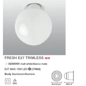 Spot incastrabil modern FRESH alb 91711 universul-luminii.ro
