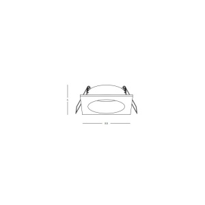 Spot incastrabil pentru baie IP65 Astrid GU10 negru 155111 universul-luminii.ro