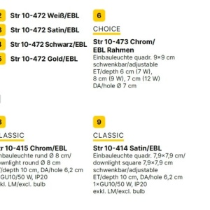 Spot incastrabil tavan directionabil CHOICE alb D-9cm 235641 universul-luminii.ro