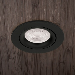 Spot incastrabil tavan directionabil CHOICE negru D-9cm 157321 universul-luminii.ro