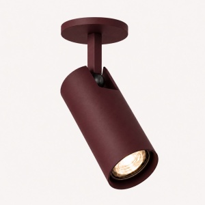 Spot incastrat directionabil cu bec GU10 Linca burgundy