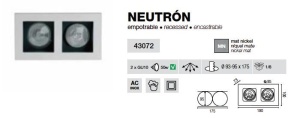 Spot incorporabil Neutron 43072 52301 universul-luminii.ro