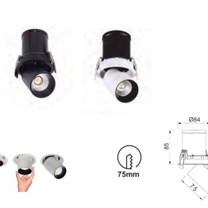 Spot LED 2700K incastrabil GARDA 4,5cm alb - Img 4