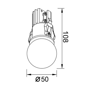Spot LED 2700K incastrabil, protectie IP44, BEAD - Img 2