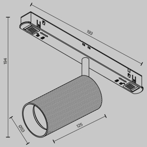 Spot LED, accesoriu pentru sina magnetica Exility, Artisan auriu mat 3000K 231411 universul-luminii.ro