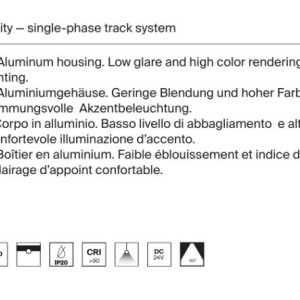 Spot LED, accesoriu pentru sinele monofazate Unity, Onda alb 12W 3000K - Img 5