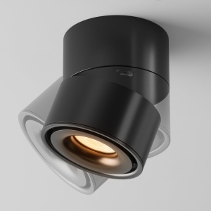Spot LED aplicat ajustabil Yin negru - Img 3