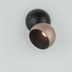 Spot LED aplicat aluminiu LUSA negru/champagne - Img 8