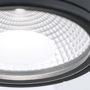 Spot LED aplicat cu protectie la umiditate IP65, SPUTNIK 14,5cm, negru 197161 universul-luminii.ro