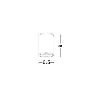 Spot LED aplicat de exterior IP65 LUMINA D-6,5cm alb 233261 universul-luminii.ro