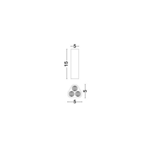 Spot LED aplicat design modern ETHO nickel, NVL-9695157 246381 universul-luminii.ro