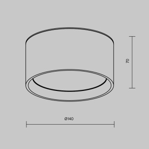Spot LED aplicat design tehnic Vega D-14cm alb - Img 9