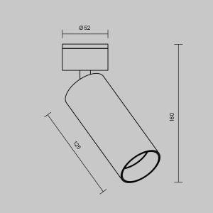 Spot LED aplicat directionabil design tehnic Focus alama 3000K 227901 universul-luminii.ro